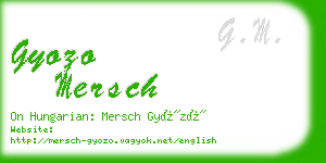 gyozo mersch business card